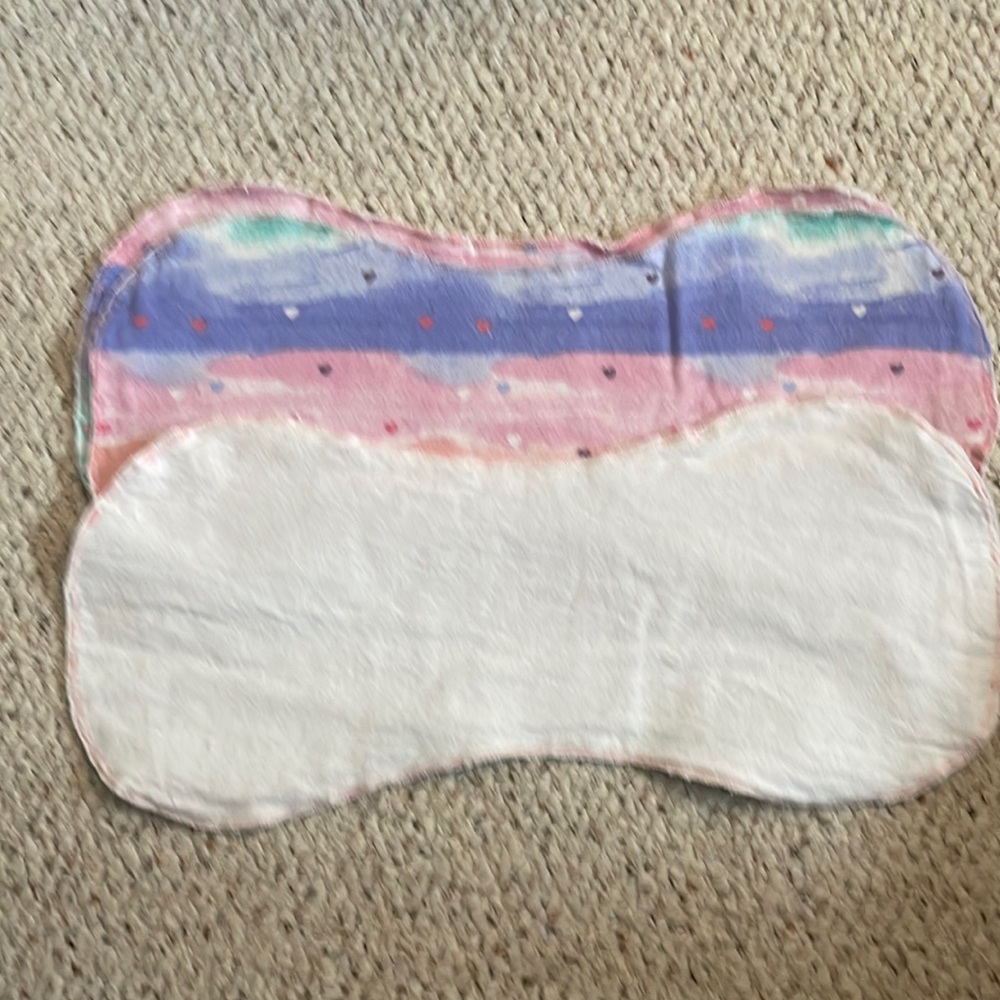 Handmade burp cloths